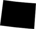 Map outline of Colorado.